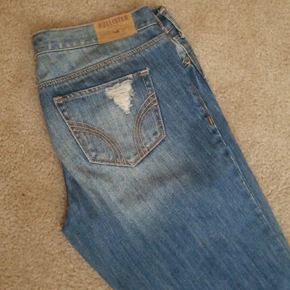 Distressed jeans